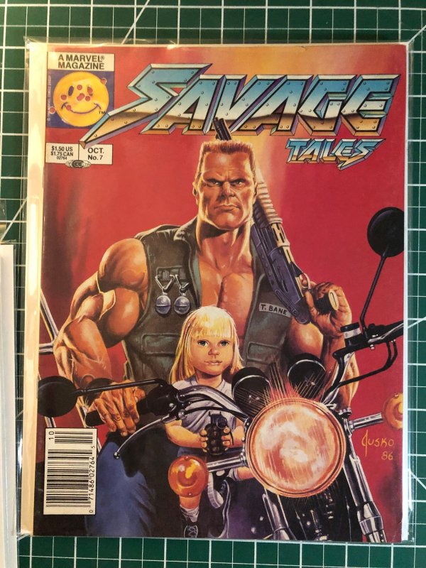 Savage Tales #4, 6, 7(1986) Joe Jusko cover art #4, 7