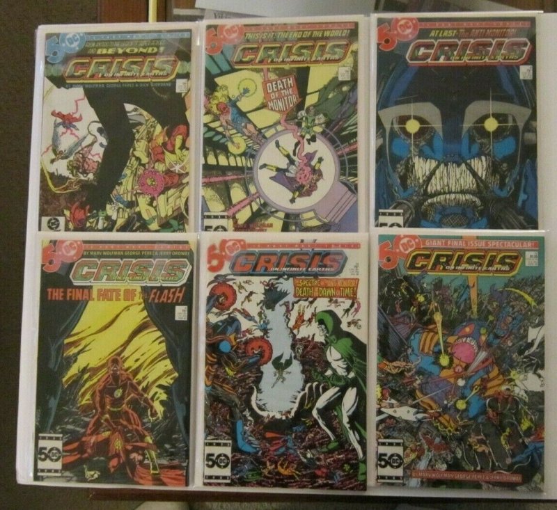 Crisis On Infinite Earths #1-12 Complete Set FN/VF DC 1985 Flash Supergirl 