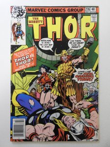 Thor #276 (1978) VG Condition moisture stain