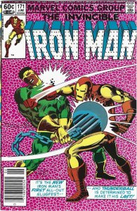 Iron Man #171 Newsstand Edition (1983)