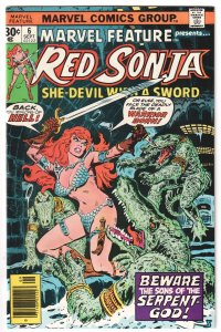 Marvel Feature #1, 2, 3, 4, 5, 6, 7 (1976) Red Sonja full run, high grade comics
