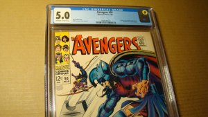 AVENGERS 50 *CGC 5.0* 1HERCULES LEAVES TYPHON ZEUS ARES SCARLET WITCH 1968