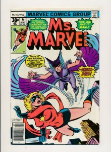 Marvel 1977 Ms. MARVEL #9 1st appearance DEATHBIRD  FINE/VF (PF906)