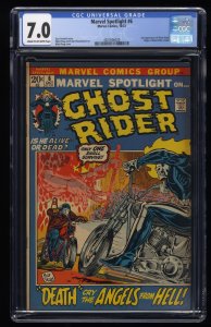 Marvel Spotlight #6 CGC FN/VF 7.0 2nd Full Appearance of Ghost Rider!