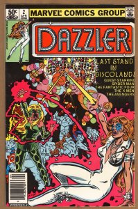 Dazzler #2 (1981) - Newsstand Edition - John Romita Jr. Cover