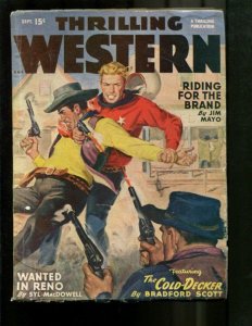 THRILLING WESTERN-1948-SEPT-LOUIS L'AMOUR-WALT SLADE  ! VG