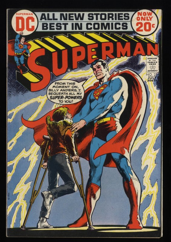 Superman #254 FN/VF 7.0 Neal Adams Cover!