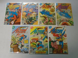 Action Comics lot 14 different from #472-486 avg 7.0 FN VF (1977-78)