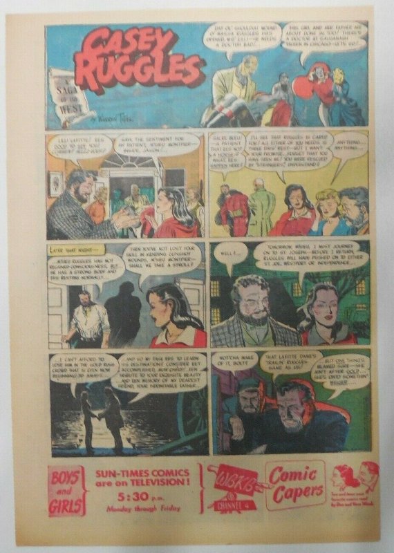 Casey Ruggles Sunday #13 by Warren Tufts from 8/14/1949 Half Page Size ! Year #1