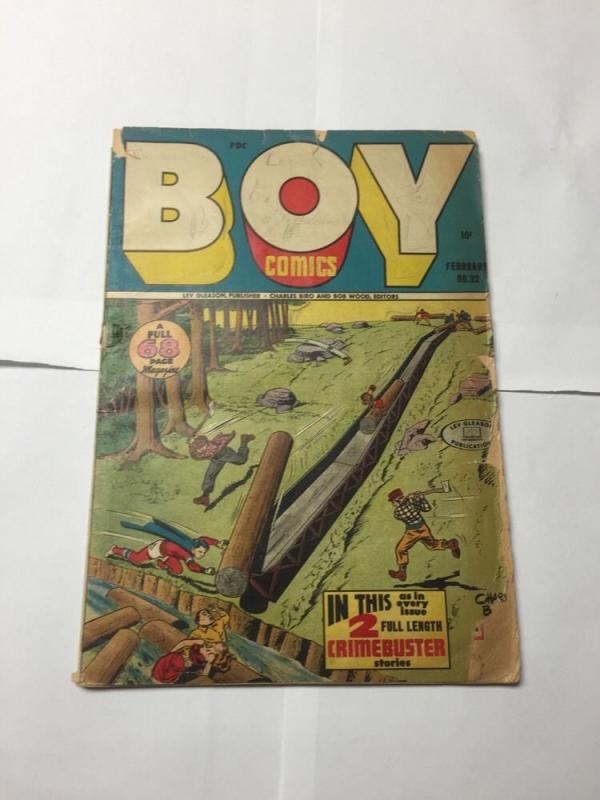 Boy Comics 32 1.5 Fair Cover Detached Otherwise Complete