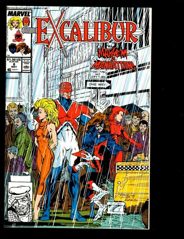 Lot of 12 Excalibur Comic Marvel 1 2 3 4 5 6 7 8 9  10 11 12 Captain Britain DS1