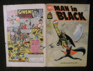 COVER ONLY 1958 Man In Black #3 GD- 1.8 Harvey / A Thrill Adventure
