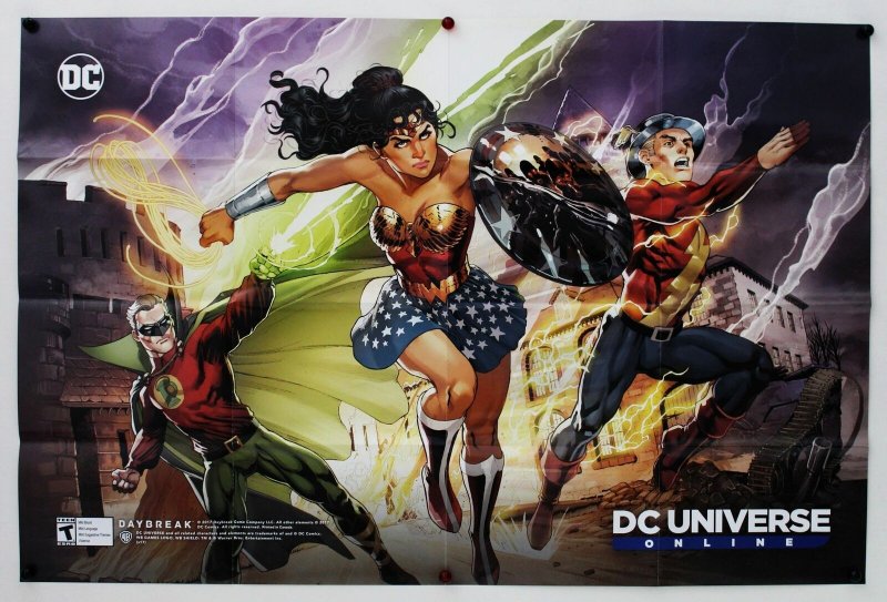 DC Universe Online Wonder Woman Folded Promo Poster [P63] (36 x 24) - New!