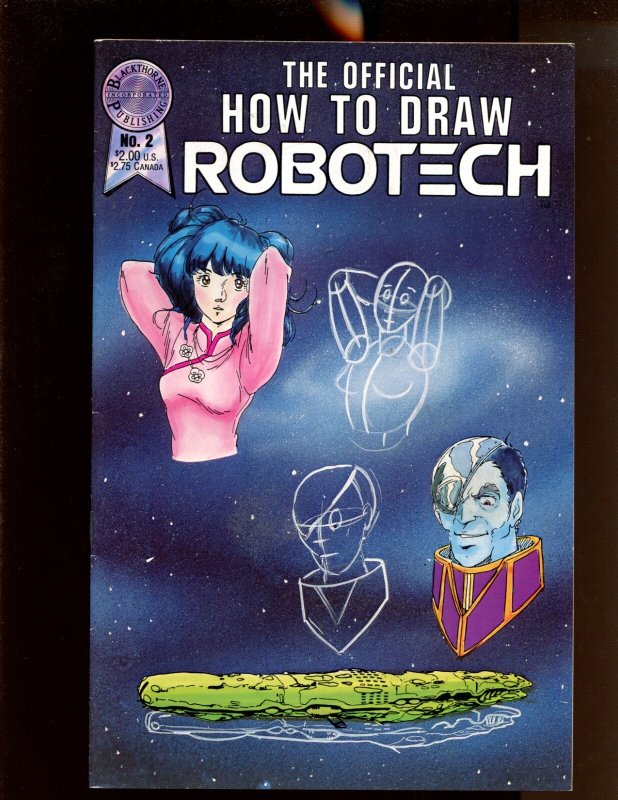 Official How To Draw Robotech Manual #1,2,5 - THREE PIECE LOT! (7.5/8.0) 1987