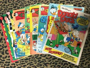 Donald Duck Disney Magazine Monthly London Editions UK - LOT OF 10 - 1987-89