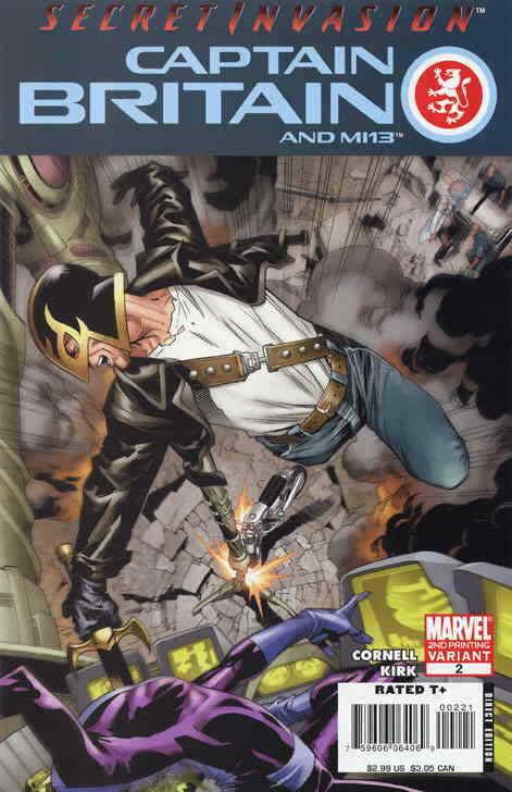 Captain Britain and MI:13 #2 (2nd) FN; Marvel | save on shipping - details insid