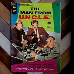 The Man from U.N.C.L.E. #10 VG+ (Gold Key 1967) Trojan Horse... 12 cent issue