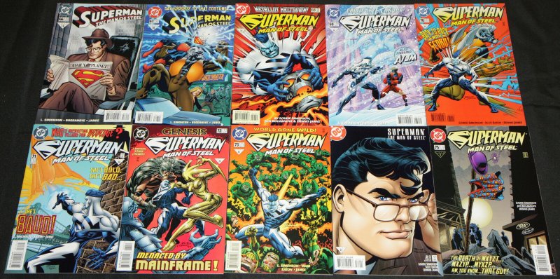 Modern DC SUPERMAN: MAN OF STEEL 85pc Count High Grade Comic Lot Action