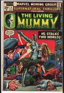 Supernatural Thrillers #8 (1974) The Living Mummy [Key Issue]