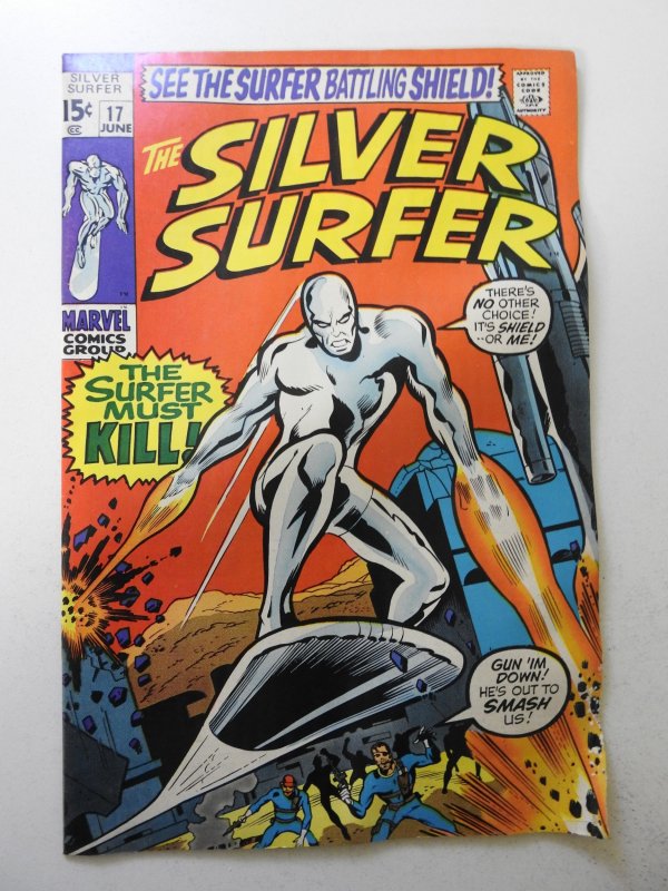The Silver Surfer #17 (1970) VG+ Condition rust on bottom staple
