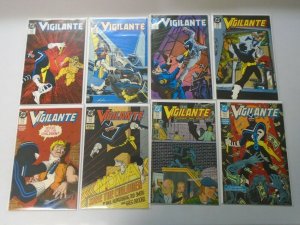 Vigilante comic lot from #1-49 +2 annuals 47 different average 8.5 VF+ (1983-88)