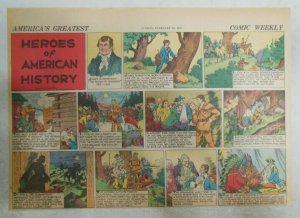 Heroes of American of History by N Afonsky from 2/28/1937 Size: 11 x 15 inches