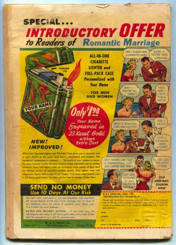 Romantic Marriage #3 1950- HENPECK HOUSE- Marriage for Debt FAIR 