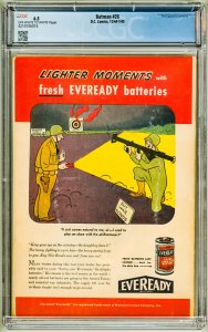 Batman #26 (1944) CGC 6.5! OWW Pages!