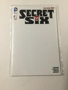 Secret Six 1 Nm Near Mint Blank Variant DC Comics