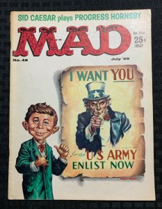 1959 MAD Magazine #48 VG/FN 5.0 Alfred E Newman Uncle Sam / Fisherman Collection