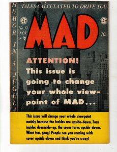 Mad #17 (1954) Mid-Grade VG/FN Basil Wolverton Artwork 1952 Golden-Age Utah CERT