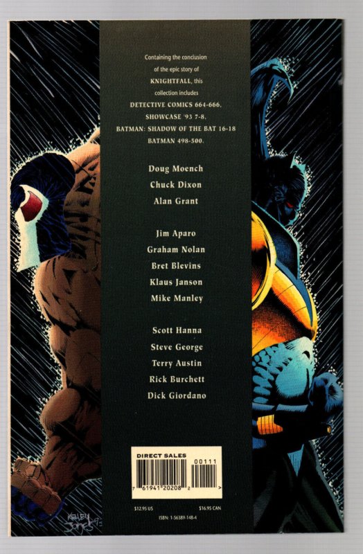 Batman Knightfall TPB Vol 2 Who Rules the Night - 1st Print - 1993 - (-NM)