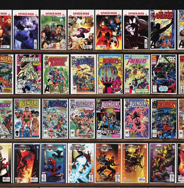 Huge Lot 150+ Comics with Ultimate Spider-Man, The Avengers & More!