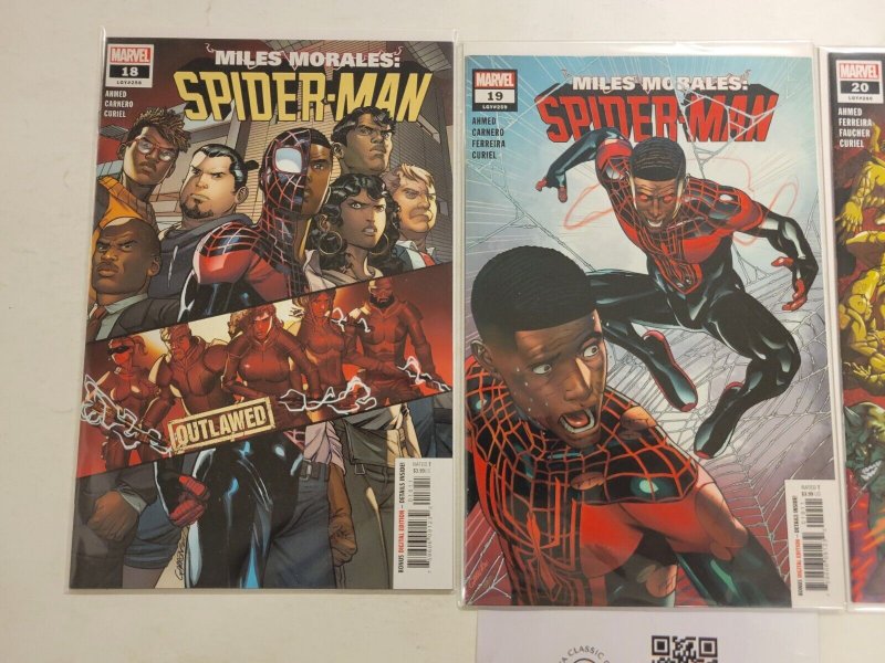 3 Miles Morales Spider-Man Marvel Comic Books #18 19 20 17 TJ43