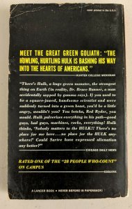 The Incredible Hulk Collectors Alumb Paperback 1966 Lancer Books 