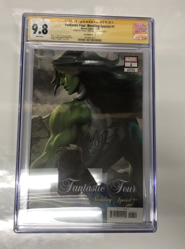 Fantastic Four : Wedding Special (2019) #1 (CGC 9.8 SS) Signed Stanley