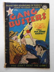Gang Busters #21 (1951) GD Cond! Moisture damage, 2 in cumulative spine split