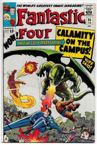 Fantastic Four #35 1st App Dragon Man (Marvel, 1965) FN
