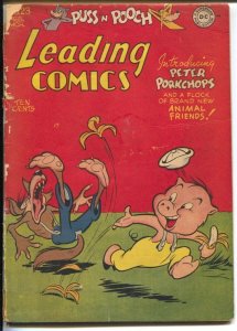 Leading #23 1947-DC-1st Peter Porkchops-Howie Post-Doodles Duck-G