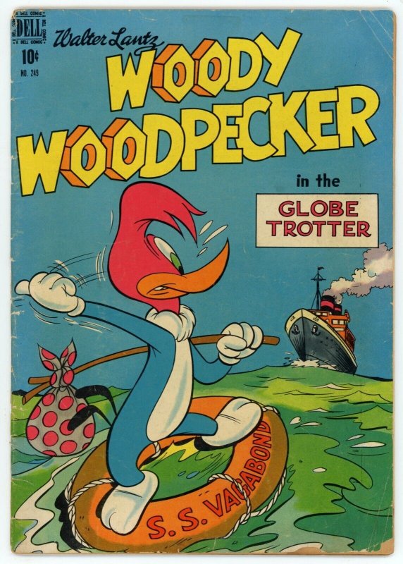 Woody Woodpecker 249 VG 2.5 Dell Four-Color Golden Age 1949 First