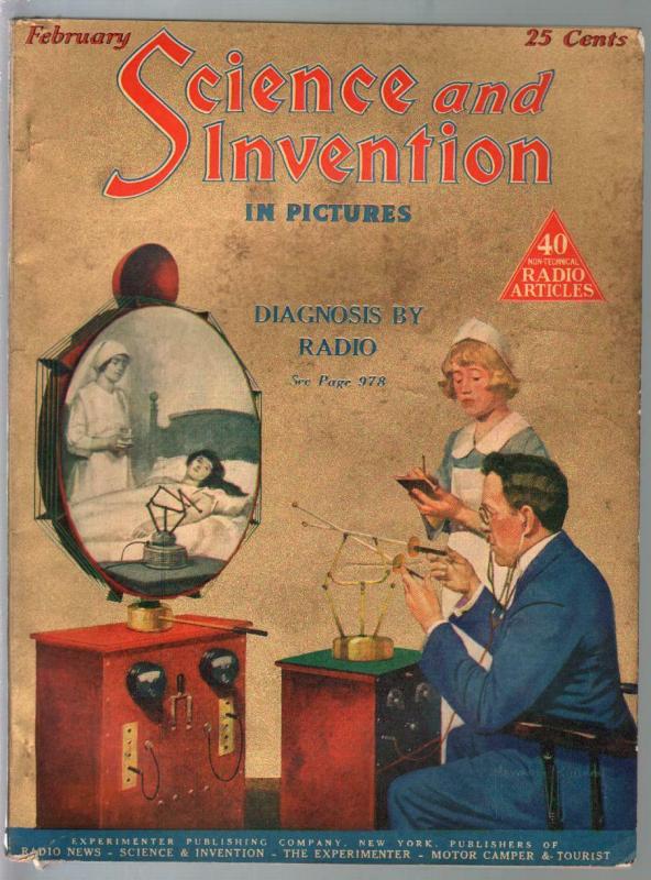 Science & Invention 3/1925-Gernsback-DeathRay-Dunninger-FN/VF