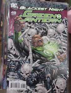 GREEN LANTERN # 49  2010    BLACKEST NIGHT   black lanterns sinestro stewart