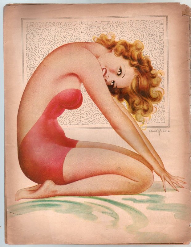 Nifty 4/1945-Par-cartoons-comics-gags-pin-up girl cover-FR/G