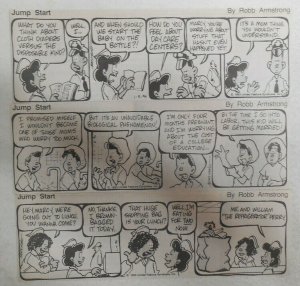 (312) Jump Start Dailies by Robb Armstrong from 1994 Size: 2.5 x 7 inches