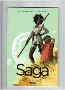 Saga Volume Three Graphic Novel VF+ 8.5 1st Print Image Comics Brian K. Vaughan