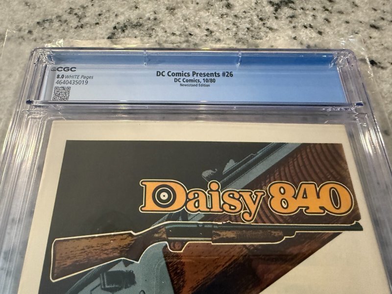 DC Comics Presents # 26 CGC Graded 8.0 Comic Book 1st Raven Cyborg Starfire JH19