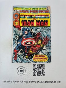 Marvel Double Feature #1 VG- Comic Book Captain America Iron Man Avenger 18 J224