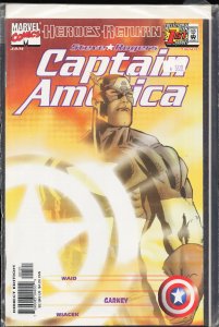 Captain America #1 Sunburst Cover (1998) Captain America