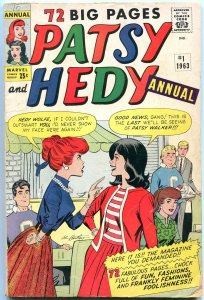 Patsy and Hedy Annual #1 1963- Paper Dolls- Fashions VG