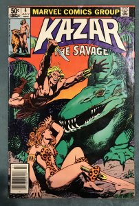 Ka-Zar the Savage #4 Newsstand Edition (1981)